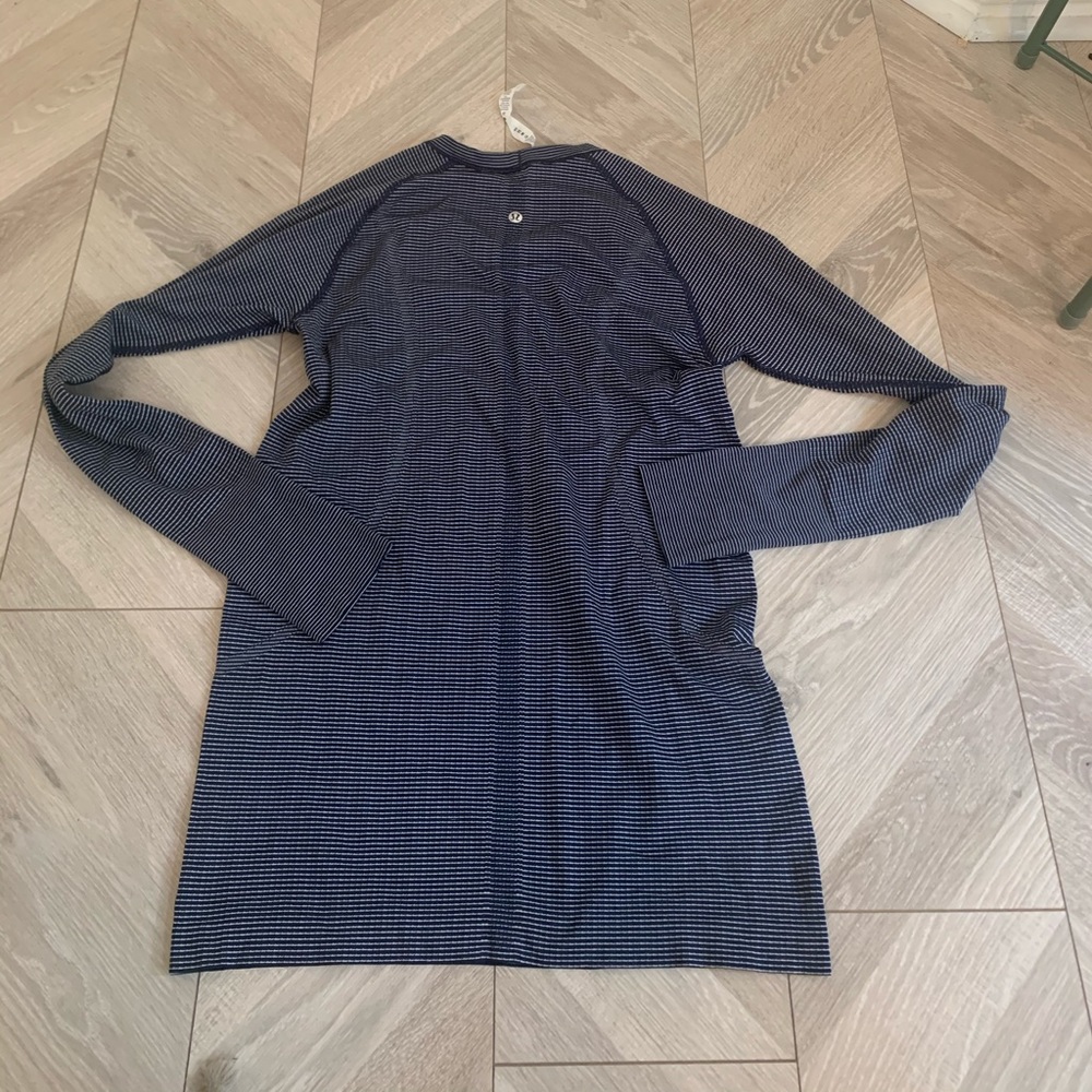 Lululemon Swiftly Tee Long Sleeve 10 Striped